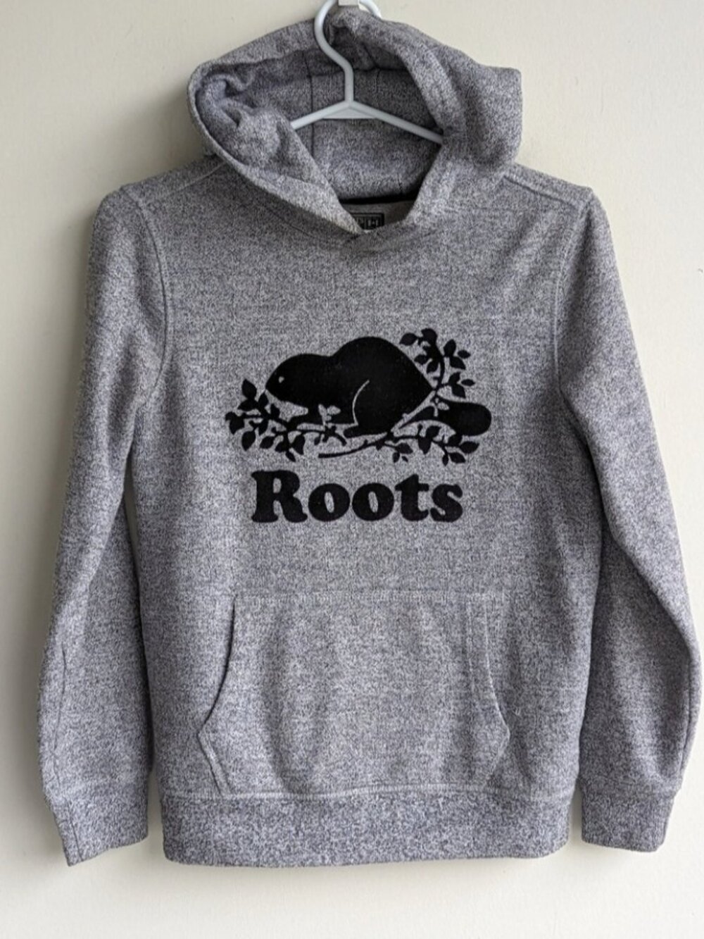 Roots gray salt and pepper pullover hoodie